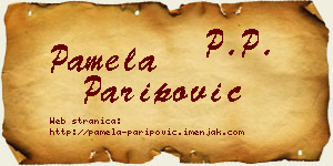 Pamela Paripović vizit kartica